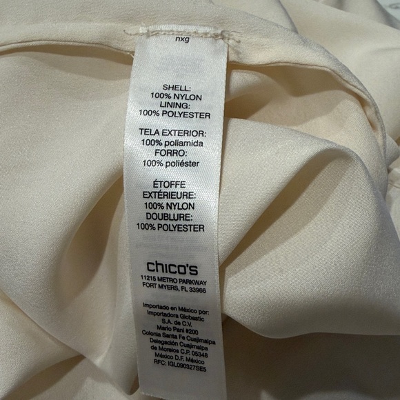 Chico’s Embellished Tank Champagne Color Size 2 /M/12 - Picture 11 of 11